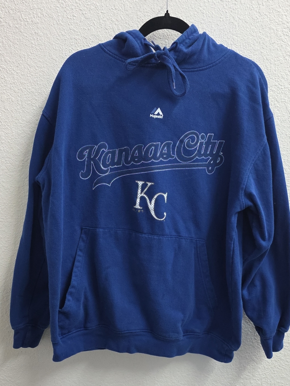 Royals Baseball KCMO MLB Blue Official Hood Pullover Sweatshirt